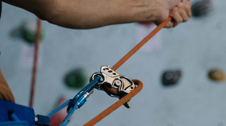What is a belay device?